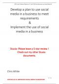 2024 Unit 3 Using Social Media in Business - Assignments 2 and 3 (Learning aim B and C at Distinction level) (ALL YOU NEED TO GET A DISTINCTION)