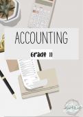 Grade 11 Accounting Summary