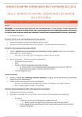 Samenvatting + oefeningen + schema's + examenvragen VVS (vennootschappen verenigingen en stichtingen) 2022- 2023