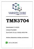 TMN3704 Assignment 3 (QUIZ ANSWERS) 2023 - DISTINCTION GUARANTEED