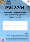 PVL3701 Assignment 1 (COMPLETE ANSWERS) Semester 1 2024 (890697) - DUE 3 April 2024