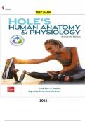 Hole's Human Anatomy & Physiology 16th Edition by Charles Welsh, Cynthia Prentice-Craver - Complete Elaborated and Latest Test Bank. ALL Chapters(1-24) included and updated for 2023