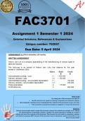 FAC3701 Assignment 1 (COMPLETE ANSWERS) Semester 1 2024 (702057) - DUE 5 April 2024