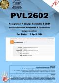 PVL2602 Assignment 1 (COMPLETE ANSWERS) Semester 1 2024 - DUE 12 April 2024 