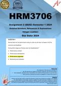 HRM3706 Assignment 2 (COMPLETE ANSWERS) Semester 1 2024 