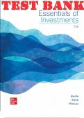 TEST BANK for Essentials of Investments, 12th Edition ISBN13: 9781260772166 By Zvi Bodie, Alex Kane and Alan Marcus. Complete Chapters 1-22