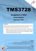 TMS3728 Assignment 3 2023
