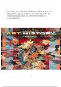 Test Bank for Art History, 6th Edition, Marilyn Stokstad