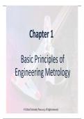 Summary Engineering Metrology and Measurements -  0936441