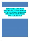 TEST BANK FOR MICROBIOLOGY FUNDAMENTALS: A CLINICAL APPROACH 4TH EDITION MARJORIE KELLY COWAN HEIDI SMITH ISBN10: 126070243X ISBN13: 9781260702439
