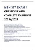 Exam (elaborations) MSN 377 - Med/Surg 2 