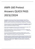 Exam (elaborations) AWR-160 
