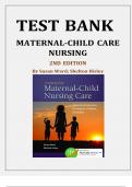 Maternal-Child Care Nursing, 2nd Edition by Susan Ward; Shelton Hisley Test Bank.pdf