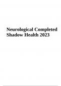 Neurological Completed Shadow Health