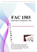 Fac1503 Assignment 6 Semester 1 2023  ( Distinction )