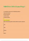 NBSTSA CSFA Exam Prep 1