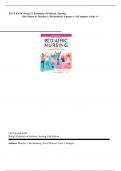 TEST BANK Wong Essentials of Pediatric Nursing Updated 2023 Inclusive of All Chapters Verified Guide for 100- Score.