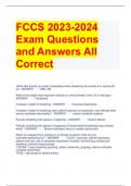 FCCS 2023-2024 Exam Questions and Answers All Correct 