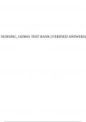 NURSING_1429041 Test Bank (Verified Answers).