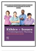 ETHICS & ISSUES IN CONTEMPORARY NURSING BY MARGARET A BURKHARDT; ALVITA K NATHANIEL ALL CHAPTERS COVERED.