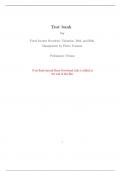 Fixed Income Securities Valuation Risk and Risk Management 1e Pietro Veronesi (Test Bank)