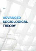 Samenvatting -  Advanced Sociological Theory