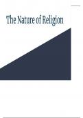 The Nature of Religion