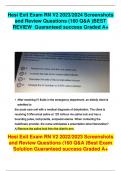 Hesi Exit Exam RN V2 2023/2024 Screenshots  and Review Questions (160 Q&A )BEST  REVIEW Guaranteed success Graded A+