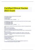 Certified Ethical Hacker 2023 Exam