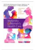 Test Bank For Maternity and Women's Health Care 12th Edition Lowdermilk Chapter1-37