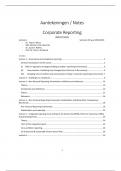 Notes / Aantekeningen Corporate Reporting (EBM219A05) 2022-2023