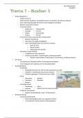 Samenvatting Aardrijkskunde 5ASO Thema 7: Biosphere 3