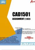 CAD1501 Assignment 2 (COMPLETE ANSWERS) 2023 (524037)