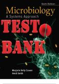 TEST BANK for Microbiology: A Systems Approach, 6th Edition by Marjorie Kelly Cowan & Heidi Smith. ISBN 9781260451290.  (Complete Chapters 1-25).