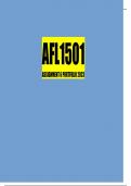 AFL1501 Assignment 6 Portfolio 2023