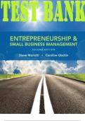 TEST BANK for Entrepreneurship and Small Business Management 2nd Edition by Steve Mariotti & Caroline Glackin. (All Chapters 1-26).