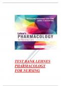 Test Bank Lehne's Pharmacology for Nursing Care, 11th Edition by Jacqueline Burchum, Laura Rosenthal Chapter 1-112 Complete 2024 updated Guide A+.pdf