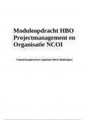 Moduleopdracht HBO Projectmanagement en Organisatie (NCOI)