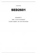 SED2601 full assignment 2 2023