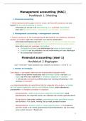 Management accounting (MAC) inclusief stappenplan oefeningen
