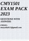 CMY1501 EXAM PACK 2023