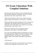 331 Exam 2 Questions With Complete Solutions