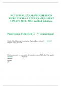 NCTI FINAL EXAM: PROGRESSION FIELD TECH 4- 5 TEST EXAM| LATEST UPDATE 2023 / 2024| Verified Solutions   Progression: Field Tech IV - V Conventional
