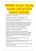 KPEERI Exam Study Guide 2023/2024 Latest Update.