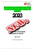 BLS Instructor Essentials Exams A and B LATEST UPDATE 2023 (25Q& A)in each form