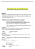 NURS6630 study guide for final exam 2023 Newest Update