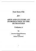 Improve Your Test Performance with the High-Quality [Arts and Culture An Introduction to the Humanities,Benton,4e] Test Bank