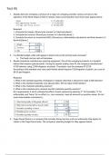 ACCT 2302 Managerial Accounting: Test #5