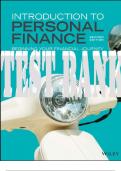 TEST BANK for Introduction to Personal Finance: Beginning Your Financial Journey 2nd Edition by John Grable and Lance Palmer ISBN-13 978-1119797067. (All 10 Chapters).