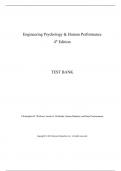 Supercharge Your Exam Preparation with the Exceptional [Engineering Psychology _ Human Performance,Wickens,4e] Test Bank